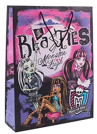 Пакет подарочный бумажный Monster High 33*43*10см MHAB-UG1-3343-Bg