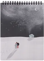 Блокнот 156*207мм 50л кл. "Soul", ночь, карт.обл., спираль, микротекстурирование, ламинация
