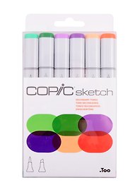 Набор маркеров Copic Sketch промежуточные цвета 6цв