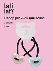 Набор резиночек Сердечки (2шт) (пластик) (9см) (12-Aidou-3) (Lafilaf)
