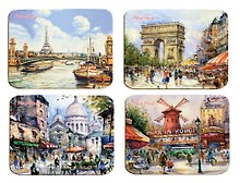 Подставка сервировочная BIG SIZE Париж Париж (PLM-B04-Paris) (40х30) (пробка) GiftLand