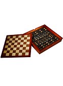 Настольная игра в шкатулке шахматы (Рыцари, 8см) (37х37) (71474) - 0