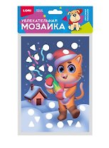 Набор для творчества LORI. Увлекательная мозаика (металлизированная) малый набор "Котик"
