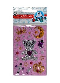 Хрустальные наклейки мишки (RSS009)