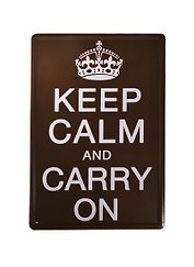 Постер металлический Keep Calm (20х30) (37435)