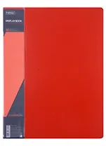 Папка 10ф А4 пластик 0,9мм, красная