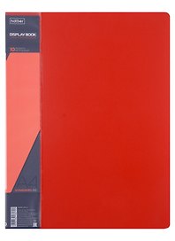 Папка с файлами «Standard» А4, 10 файлов, пластик, красная, Hatber