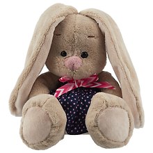 Игрушка мягкая Budi Basa, Зайка Ми в платье в горошек (малыш) 15см SidX-251