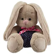 Игрушка мягкая Budi Basa, Зайка Ми в платье в горошек (малыш) 15см SidX-251