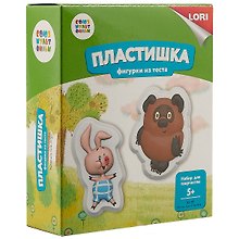 Набор для творчества LORI Фигурки из теста Союзмультфильм Винни-Пух и Пятачок