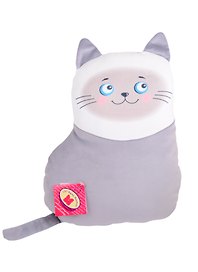 Мягкая игрушка ТМ Мальвина Кошка Сима серая (9.293.2)