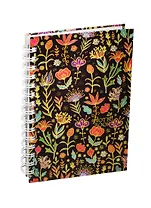 Тетрадь в клетку Listoff, "Золотые цветы NEW", 120 листов