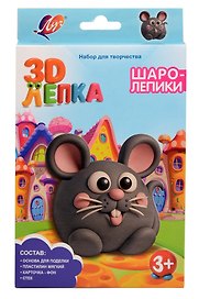 Набор для творчества с пластилином "Мышка" (серия "Шаролепики")
