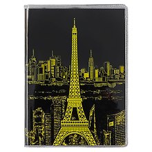 Записная книжка «Paris» А6, 56 листов, нелинованная, AnAn, в ассортименте