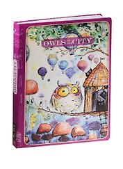 Блокнот Owls in The City Сова и шарики
