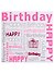 Коробка подарочная "Happy birthday" розовая, 15*15*8,5см, картон - 2
