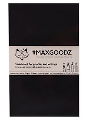 Скетчбук Maxgoodz для графики/письма черный (А5) (32л)