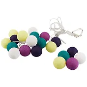 Гирлянда светодиодная яркая расцветка 1 (35 шариков) (ПВХ бокс)