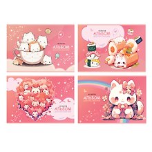 Альбом для рисования «Kawaii» BG А4, 40 листов, скрепка, в ассортименте