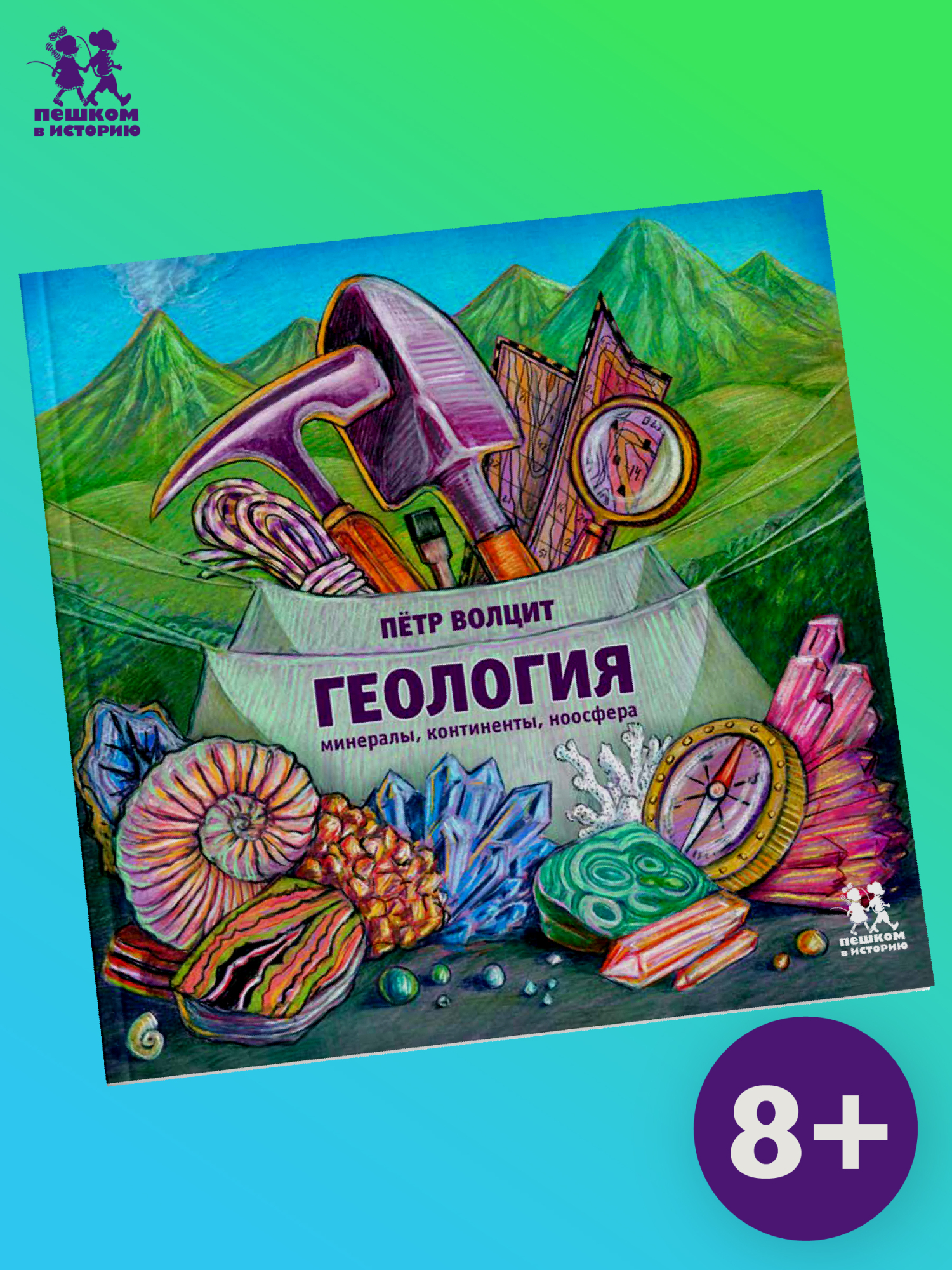 Обложка книги «Геология: минералы, континенты, ноосфера»