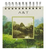 Записная книжка, Феникс,  &T, Пейзаж, 15х15, 70 листов, твердая обложка, на спирали