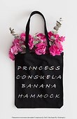 Сумка-шоппер. Friends. Princess Consuela Banana-Hammock (черная, 38х42 см, длина ручек 58 см) - 2