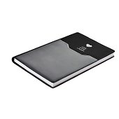 Записная книжка А6 80л лин. "ЧЁРНЫЙ" ПВХ, мягк.переплет - 2