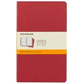 Книга для записей «Cahier Journal Large. Клюквенная. 3 Шт», А5, 45 листов, линованная, картон, Moleskine - 0