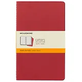 Книги для записей А5 "Cahier Journal Large", 3 штуки, клюквенные, Moleskine