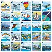 Мемо «Воздушный и водный транспорт» 50 карточек, Нескучные игры - 2
