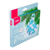 Набор для творчества Lori. Новогодняя игрушка. Плетение из бусин «Снежный узор»