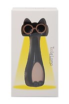 Мини-лампа LED Котик в очках (черная) (пластик) (11х4) (12-LIGHT-532)
