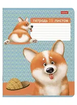 Тетрадь в клетку Hatber, "Рыжий Коржик", 18 листов, в ассортименте