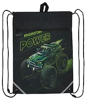 Мешок для сменной обуви "МОНСТР-ТРАК" 36*48см, полиэстер, сублимац.печать, карман, светоотраж.элементы, инд.уп.