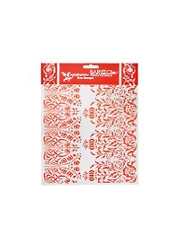 Трафарет пластик многоразовый ПВХ Бордюр Ландыши (Л-102) (20х25см)