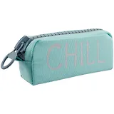 Пенал с большой молнией "Chill", ткань, 21,5х10,5