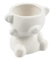 Кашпо Медвежонок (белое) (керамика) (8х8) (12-06650-202306-103)