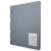 Тетрадь А4 120л кл. "NUANCES. Дымка" на кольцах, смен.блок, обл. кож.зам, нашивка, инд.уп