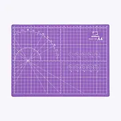 Коврик для резки А4 защитный, трехслойный, сиреневый, Малевичъ