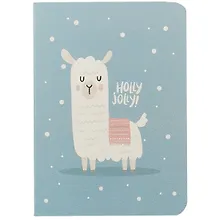 Записная книжка «Cute llama» А7, 20 листов в клетку, сшивка, Kairui, в ассортименте