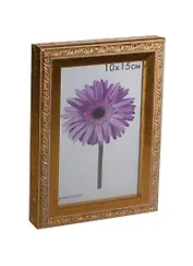 Фоторамка пластик 10*15 "Rosa" золотая, 100 рамок