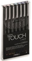 Ручки капиллярные  7цв TOUCH Liner 0,1мм, блистер, TOUCH