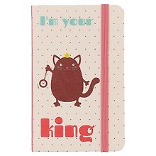 Записная книжка «Meow! I`m your king» А6, 96 листов в линейку, сшивка, Paper Art