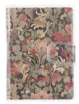 Записная книжка А7 80л лин. "Morris's motives" в ПВХ-обложке, тонир.внутр.блок