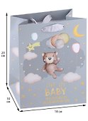 Пакет А5 23*18*10 "Hello, baby" дет., бум.мат.ламинат  - 1