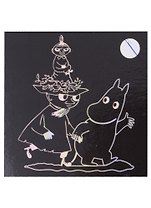 Гравюра MOOMIN с голографическим эффектом Муми-тролль и Снусмумрик с малышкой Мю (Гр-02)