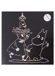 Набор для творчества Lori. Гравюра с голографическим эффектом MOOMIN «Муми-тролль и Снусмумрик с малышкой Мю»