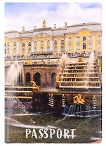 Обложка для паспорта СПБ Петергоф (фото) (ПВХ бокс) (ОП2021-275)