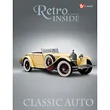 Записная книжка А6 96л "Авто. Ретро-стиль" 7БЦ, глянц.ламинация, полноцветн.печать, Listoff