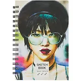 Скетчбук А5 100л "SKETCHBOOK. Портрет", 100г/м2, евроспираль